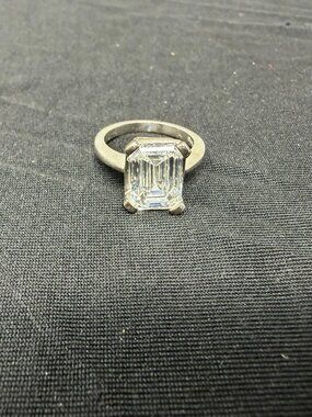 Certified 4.76ct VS2 F Color Lab Diamond Ring $7600 Appraisal
